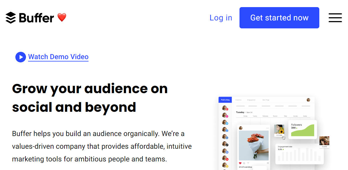 Bufferのトップ画面